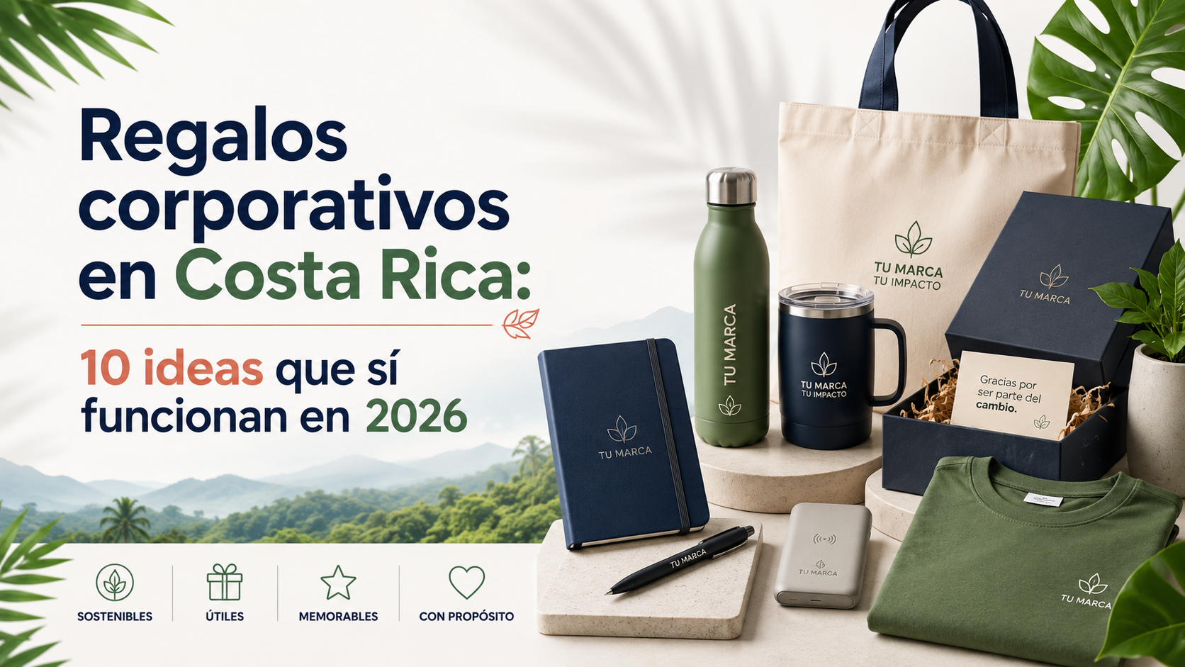 Regalos corporativos en Costa Rica: 10 ideas que sí funcionan en 2026