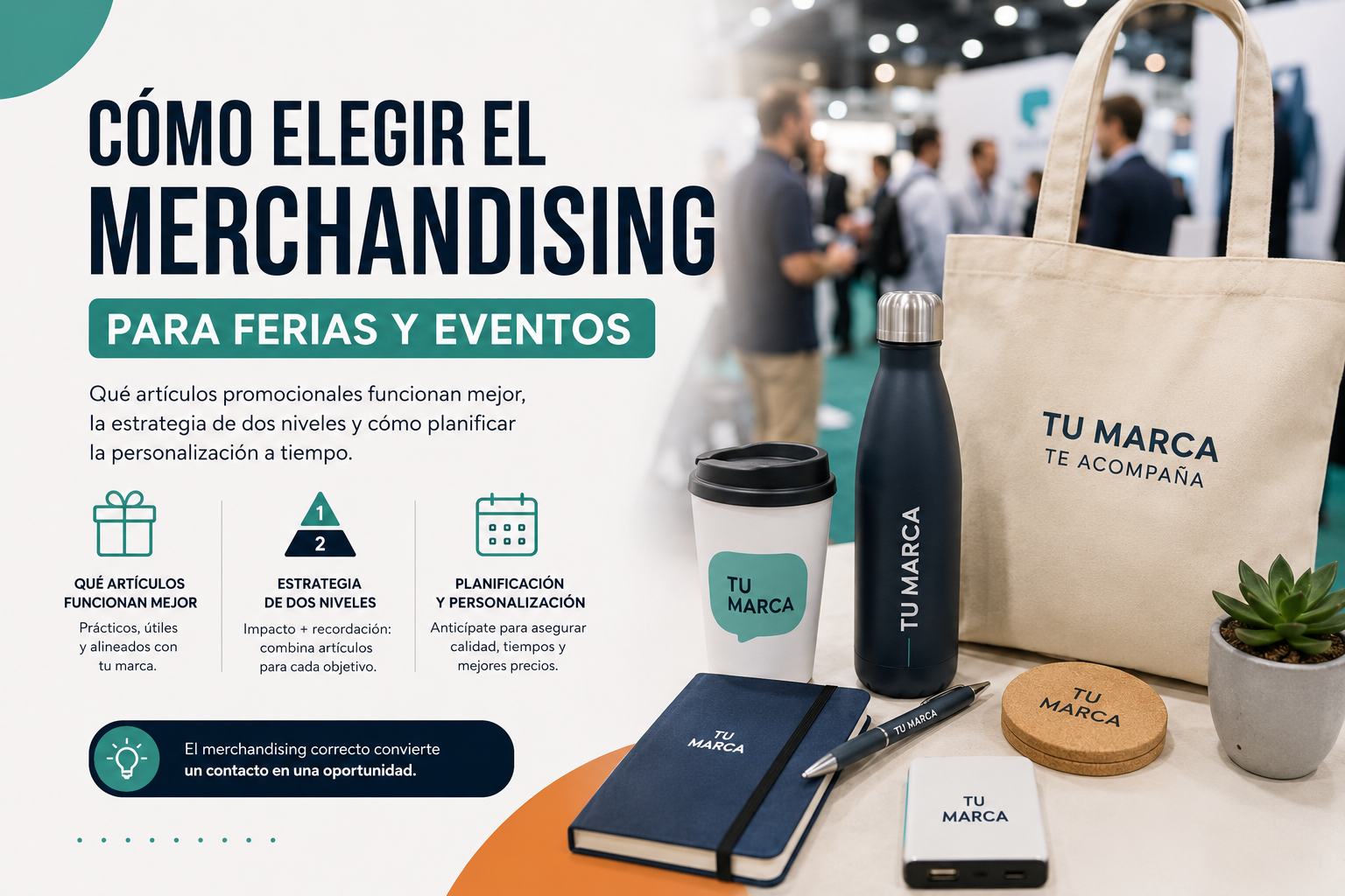 Merchandising para ferias y eventos: cómo elegir los artículos promocionales que sí funcionan