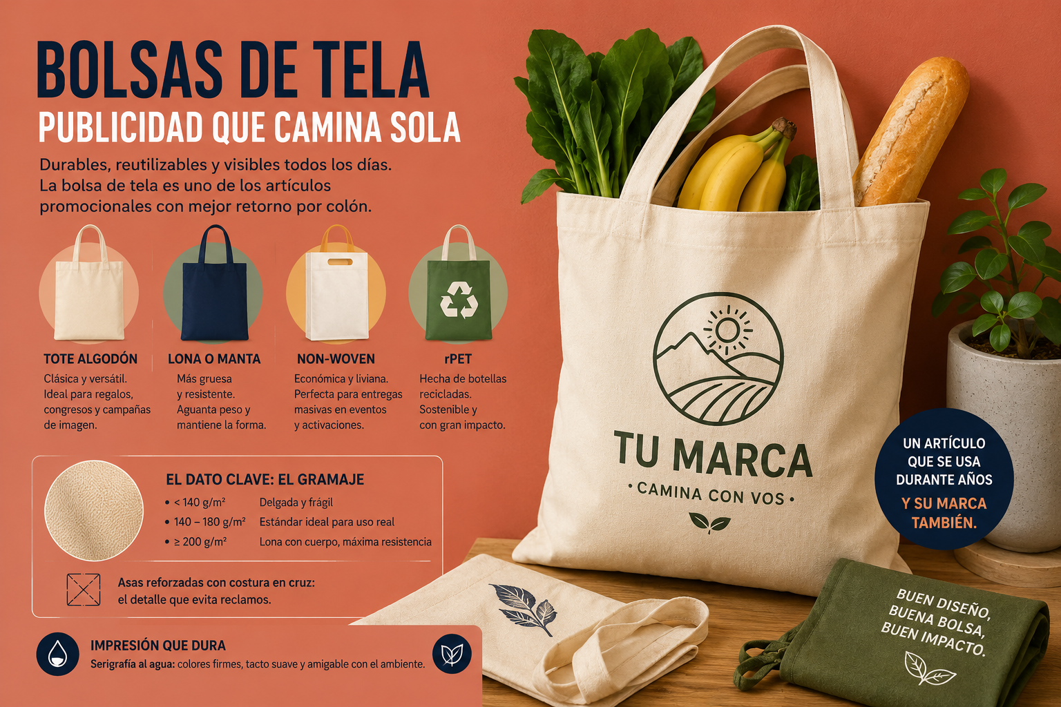 Bolsas de tela personalizadas: la publicidad que camina sola