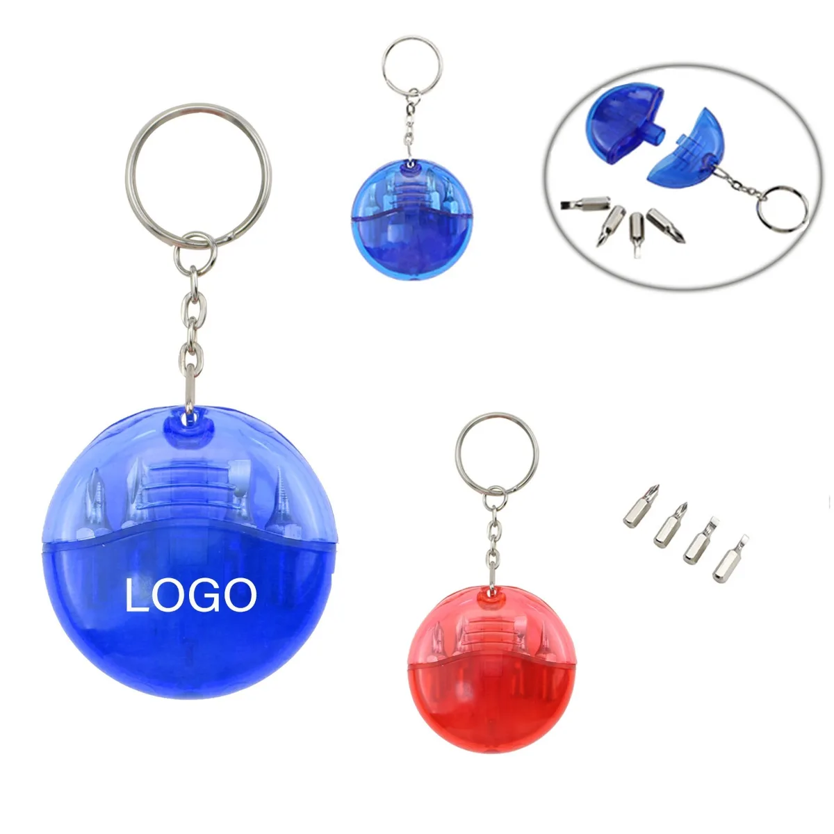 Set de herramientas compacto en estuche con cremallera y logotipo estampado
