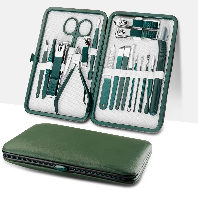 Kit de cuidado personal en estuche con cremallera y logotipo bordado