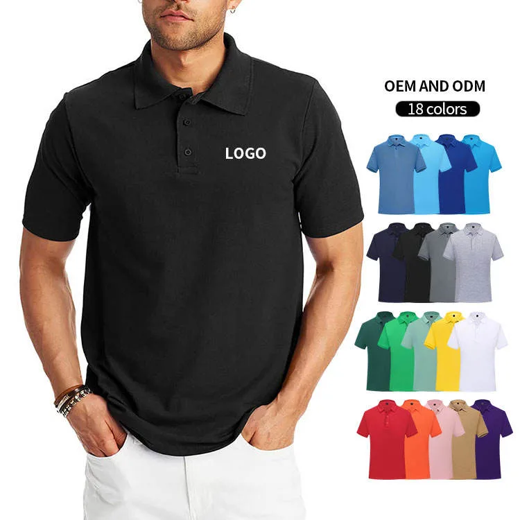 Camiseta tipo polo de piqué con logotipo bordado en el pecho