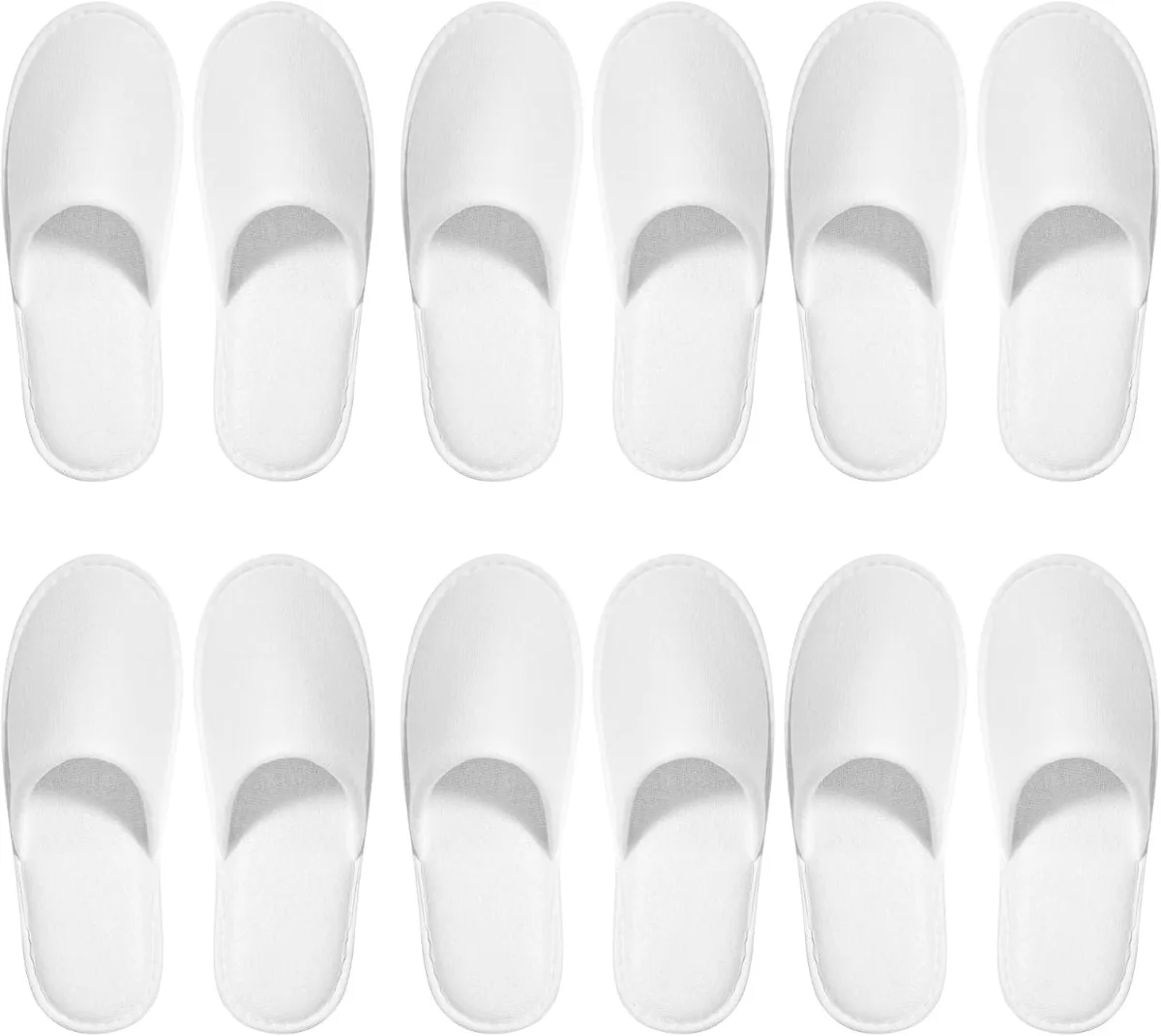 Pantuflas de felpa con logotipo bordado para bodas y hoteles