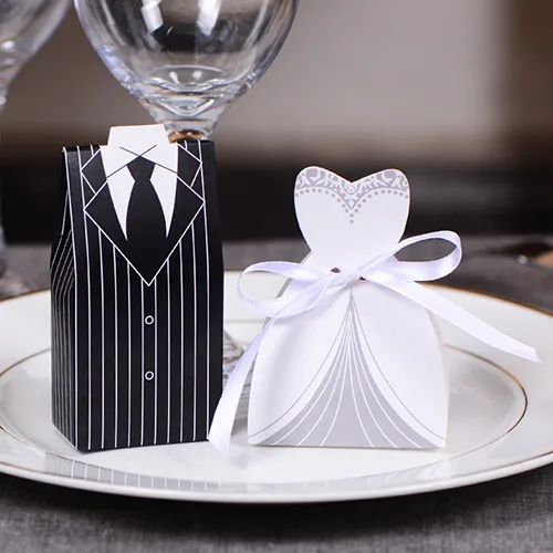 Caja de cartulina para dulces con diseño personalizado para bodas y eventos